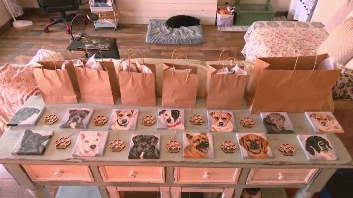 Families get dog portraits, free adoptions after dogs die in Argyle
