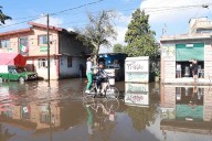 Barrio de Guadalupe en San Mateo Atenco bajo el agua