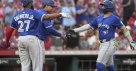 Springer goes deep twice as Blue Jays beat Reds 12