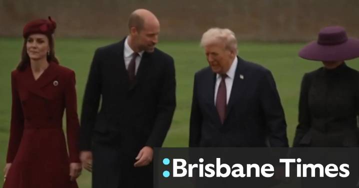 US President Donald Trump begins UK visit