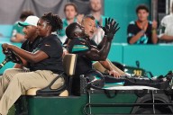 Dolphins' Tyreek Hill carted off field and taken to hospital with serious left leg injury