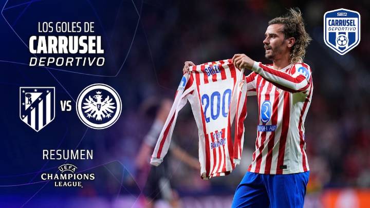 El Atlético de Madrid firma otra 'manita' ante el Eintracht de Frankfurt (5-1) y logra su primera victoria en esta Champions