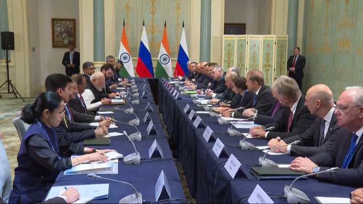 China, Russia and India put on united front at SCO summit