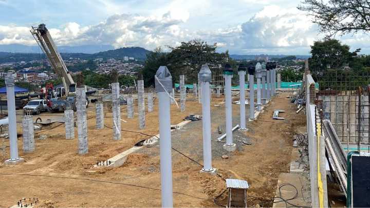 Coliseo Multipropósito de Pereira avanza en un 38 % en su obra física