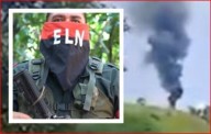 ELN se atribuyó el atentado del helicóptero en Amalfi y lo incluyó dentro de sus «victorias»