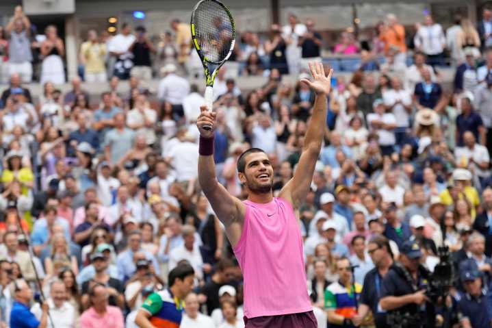 Carlos Alcaraz; a la Final del US Open tras vencer a Djokovic
