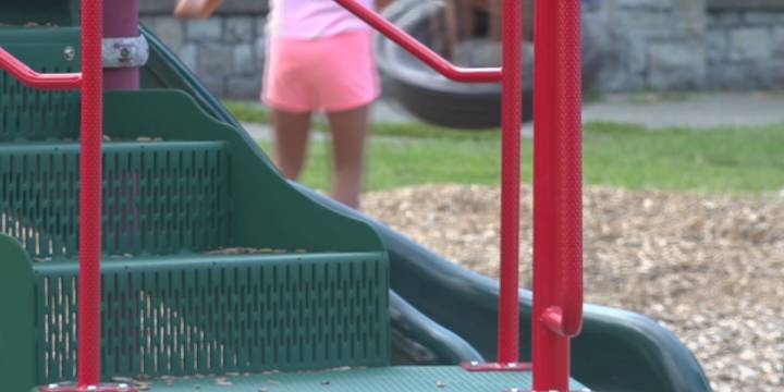 Student stuck by needle on school playground