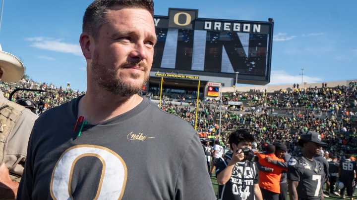 Oregon's Dan Lanning speaks following rivalry win over Oregon State
