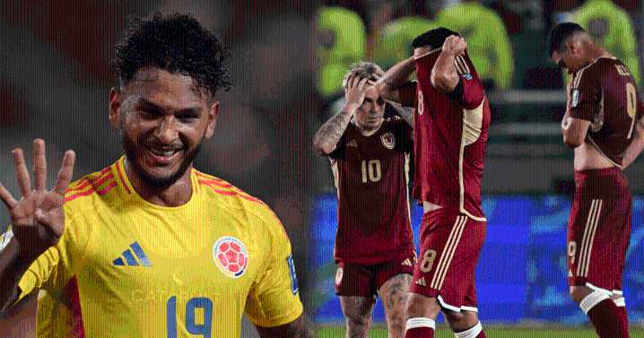 ¿Quién es Luis Suárez, el '9' colombiano que anotó un póker y dejó a Venezuela sin Mundial?