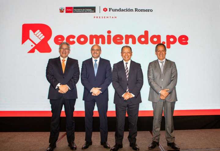 MTPE y Fundación Romero lanzan Recomienda.pe, plataforma para impulsar la formalización laboral