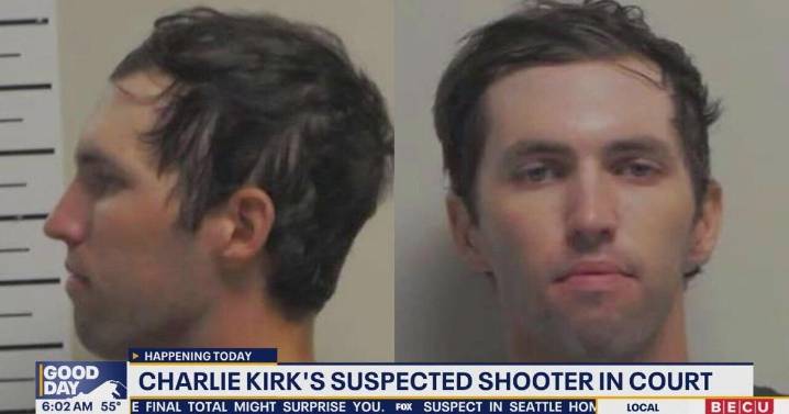 Charlie Kirk's suspected shooter in court