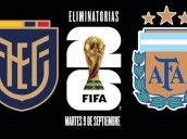 Argentina finaliza eliminatoria ante Ecuador