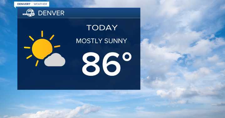 Colorado's weather: Sunshine, showers, and a warm
