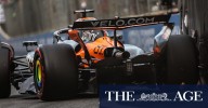 Watch: Oscar Piastri crashes into wall in Baku GP qualifying chaos
