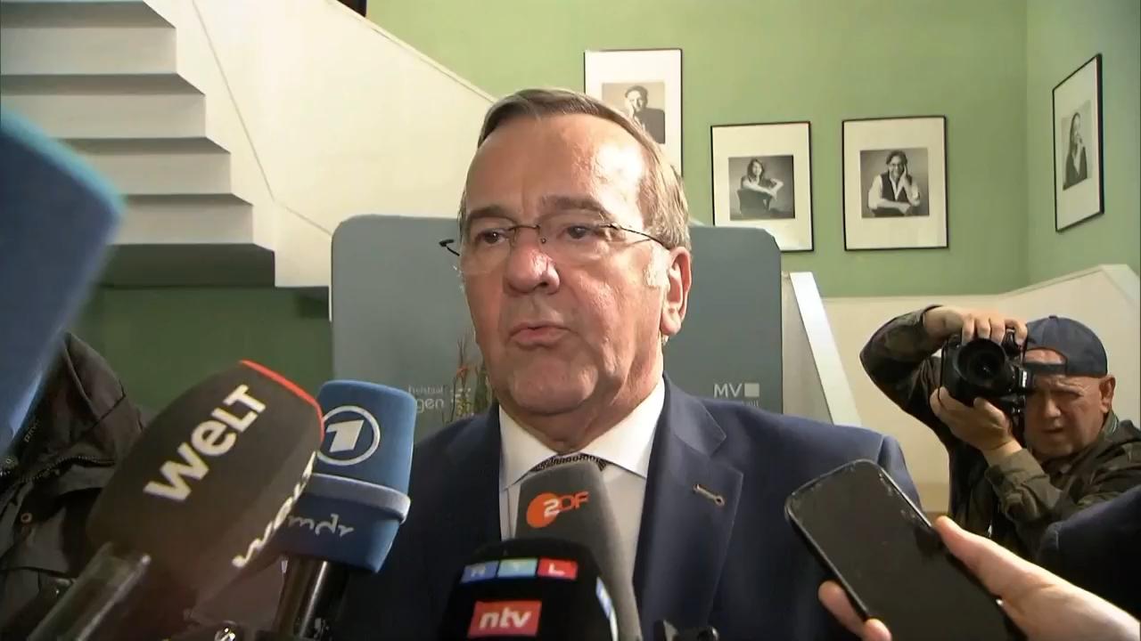 German Defense Minister Pistorius says "we are no longer at complete peace"