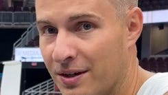 Sam Merrill spent a round of golf striking deal with Cavs. Video here