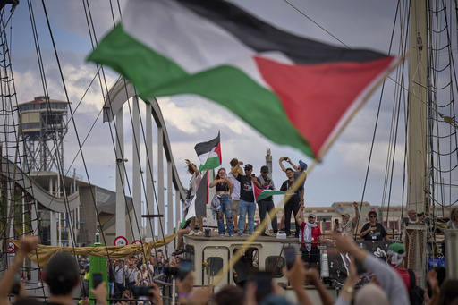Storm forces flotilla back to Barcelona port, delaying its journey to Gaza