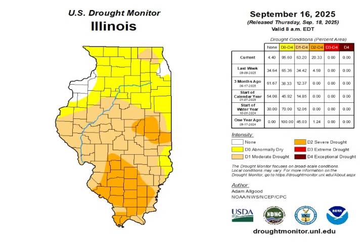 Drought conditions worsening across central Illinois