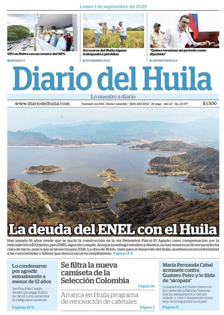 Diario del Huila 01 de septiembre de 2025