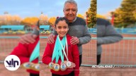 La nieta de un exgoleador curicano brilla en la gimnasia artística