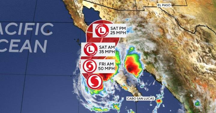 Maps show Tropical Storm Lorena's path and forecast as it threatens Mexico