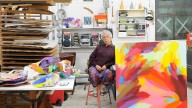 Samia Halaby, artista palestina exiliada en Nueva York: "Por mucho dolor que haya pasado, sigo viendo la increíble belleza"