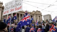 Competing rallies cripple capitals as crowds pour in