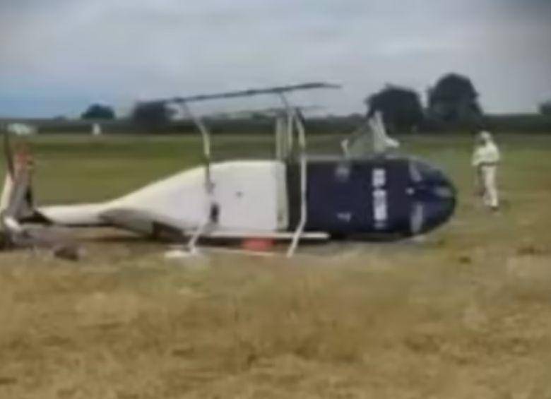 Helicóptero con cuatro ocupantes se accidentó en el aeropuerto Alfonso Bonilla Aragón, en el Valle: esto se sabe