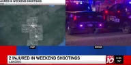 Two injured in weekend shootings