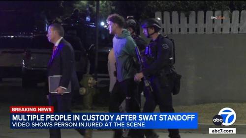 Multiple detained after SWAT surrounds North Hollywood home