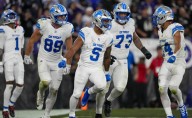 Lion sack Jackson 7 times in 38-30 win over Baltimore