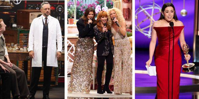Emmy highs and lows: Nate Bargatze bombs, but Stephen Colbert, Reba McEntire, and Cristin Milioti are golden