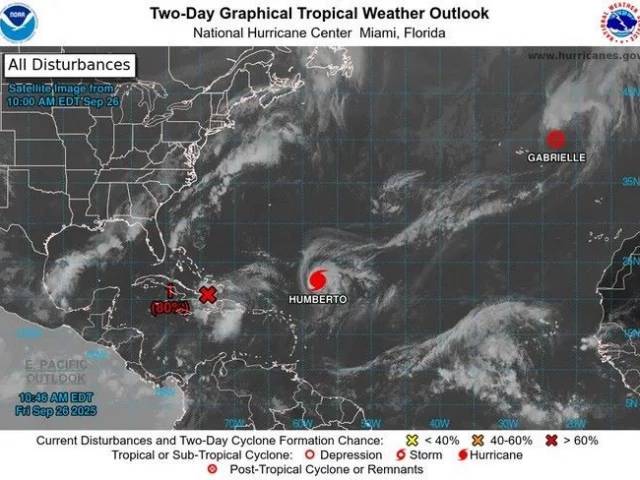 Tropical Storm Humberto becomes a hurricane, NHC says