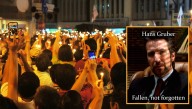 Large Turnout At Memorial For Hans Gruber Who Was Thrown From A Building By A Police Officer