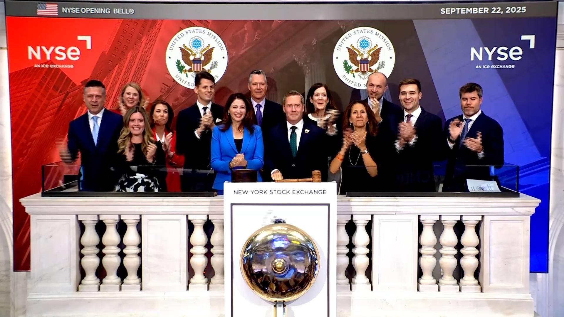 Top US diplomat at UN rings opening bell as General Assembly kicks off in New York