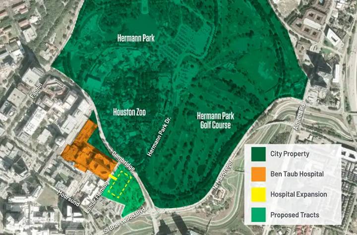 Harris Health Moves Forward Proposal to Acquire Park Land for Expansion of Ben Taub Hospital