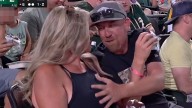 NBC cameras forced to quickly cut away and broadcasters stunned in silence after 'boob grab' at MLB game