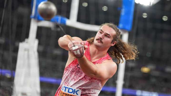 Nanaimo hammerthrower Ethan Katzberg wins gold medal with record