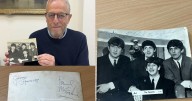 Beatles photo signed by band after being ordered to stop playing before Midlands gig up for auction
