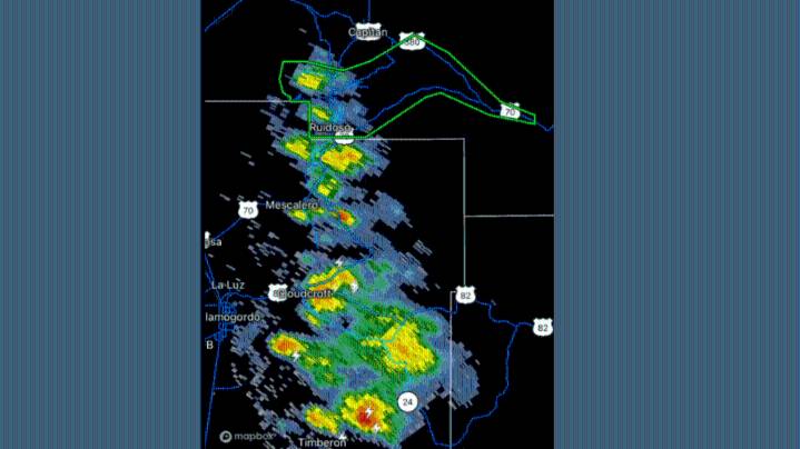 Flash flood warning issued for burn scars in southeastern Lincoln County