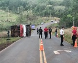Por lo menos 15 heridos, varios menores, por vuelco de un colectivo en Campo Ramón