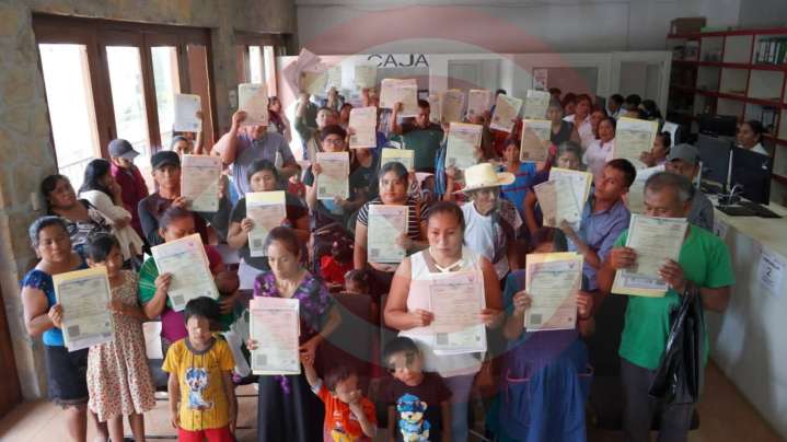 Autoridades dan identidad con entrega de registros extemporáneos