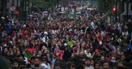 Movilización por el 11 aniversario de Ayotzinapa en CDMX deja saldo blanco