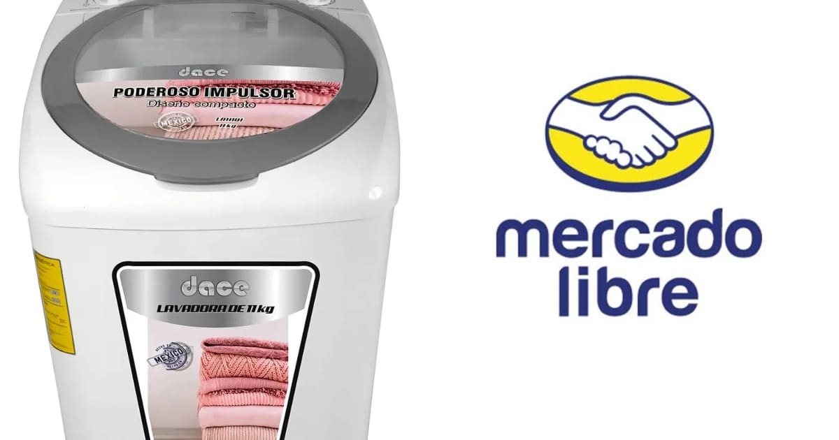 Mercado Libre: lavadora semiautomática de 11 kilos con 18% de descuento