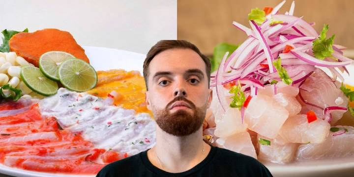 Ibai quedó fascinado con la comida peruana al probar el ceviche peruano