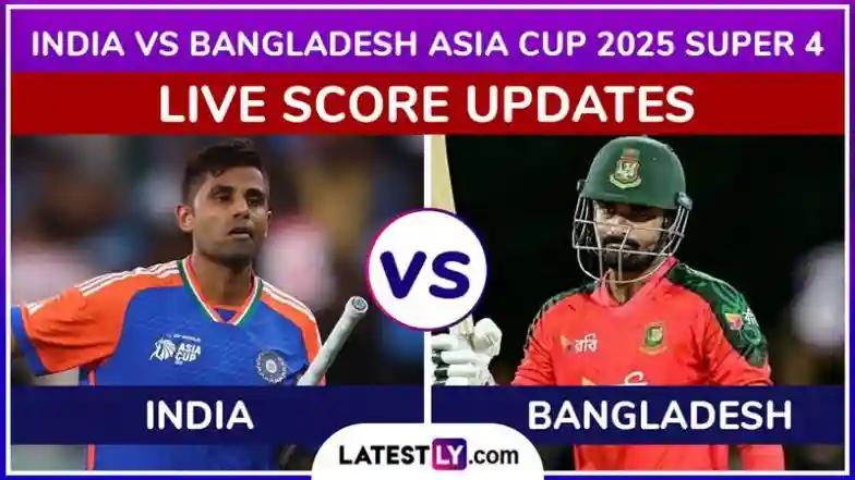 Cricket IND 168/6 in 20 Overs | India vs Bangladesh Live Score Updates of Asia Cup 2025 Super 4: Mohammad Saifuddin’s Terrific Last Over Keeps India Away From Strong Finish