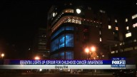 Essentia Lights up Atrium for Childhood Cancer Awareness