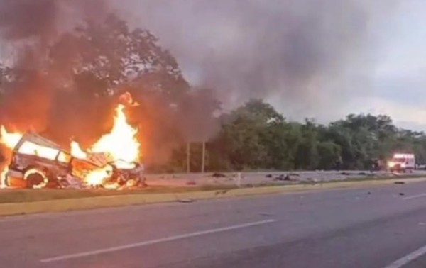 Mueren 15 personas tras choque en carretera de Yucatán