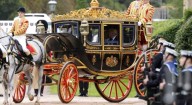 ¡En carrozas! Llegó Trump a visita del rey Carlos III