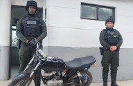Acción conjunta entre comunidad y GOES permitió recuperar una moto hurtad